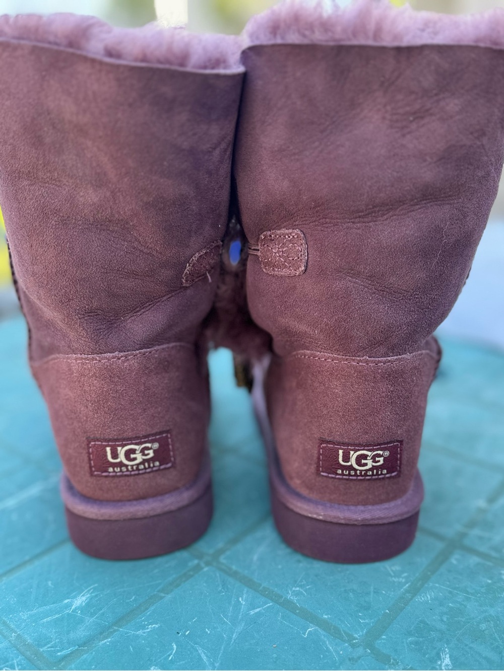 Women’s UGG Azalea charm boots in plum - Picture 8 of 12